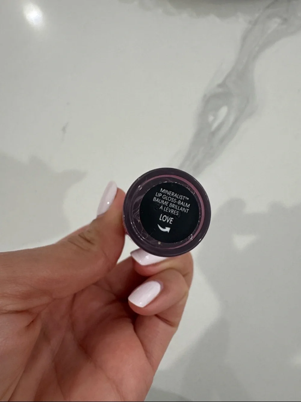 bareMinerals Liquid Lipstick shade Love - Dusty Plum